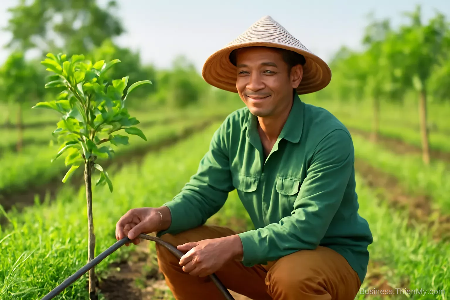 Hệ thống kênh mương được xây cho cây lúa, còn nông dân thì đã chuyển sang trồng cây ăn quả