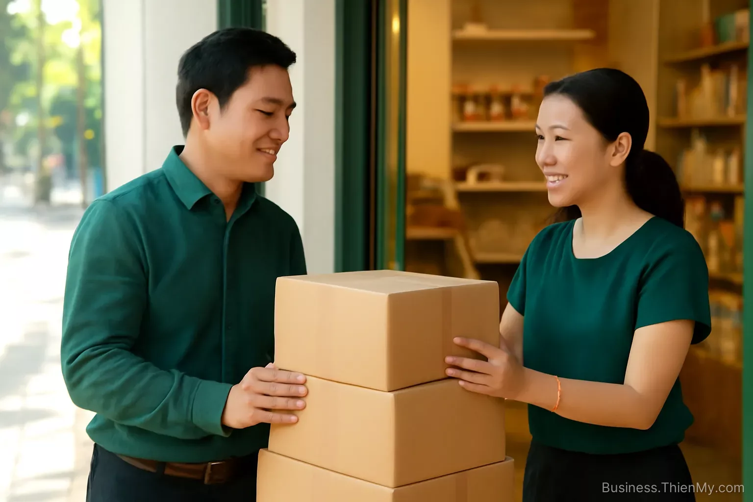 Nhà phân phối: nghề bán hàng bằng vốn của mình cho người khác chưa trả tiền