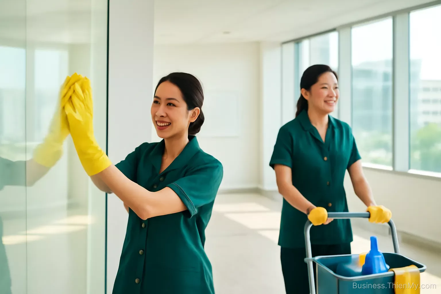 Vệ sinh công nghiệp: nghề đưa người lạ vào không gian riêng của khách, mỗi ngày